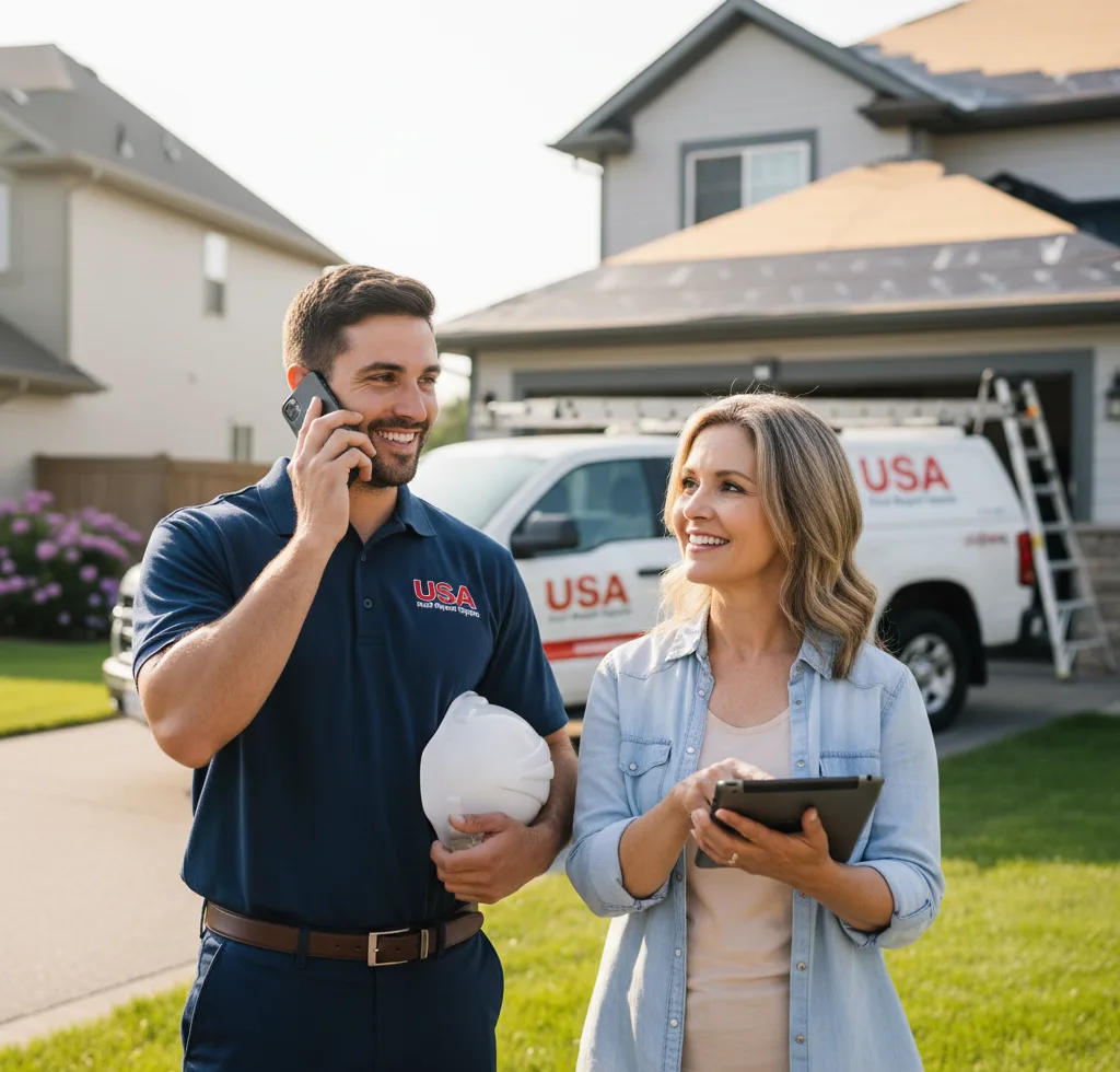 USA Roof Repair Experts customer support in Webb City